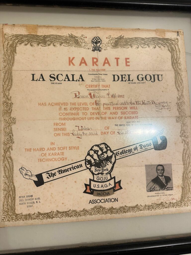 Rodger Thomas karate journey